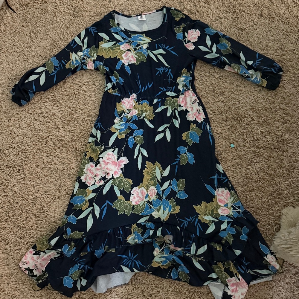 A dress with flowers on it